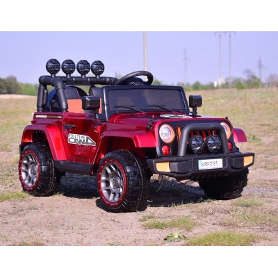 MEGA JEEP  FULLTIME, NAPĘD 4X4,  1X12V ,WOLNY START/ MIĘKKIE KOŁA, FUNKCJA BUJANIA EXCLUSIVE LAKIER/7588