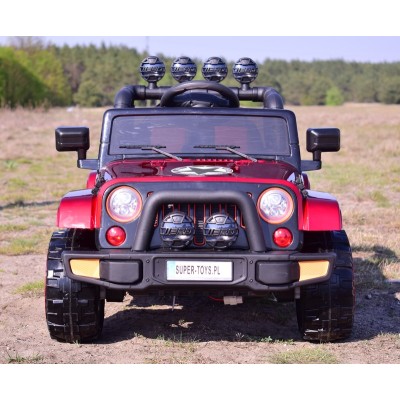 MEGA JEEP  FULLTIME, NAPĘD 4X4,  1X12V ,WOLNY START/ MIĘKKIE KOŁA, FUNKCJA BUJANIA EXCLUSIVE LAKIER/7588