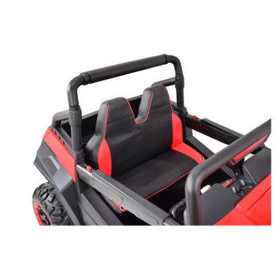 MEGA AUTO  4X4 , FUNKCJA BUJANIA, AMORTYZATORY, MIĘKKIE KOŁA EVA, MIĘKKIE SIEDZENIE FULL OPCJA DLA 2 DZIECI /HM1188