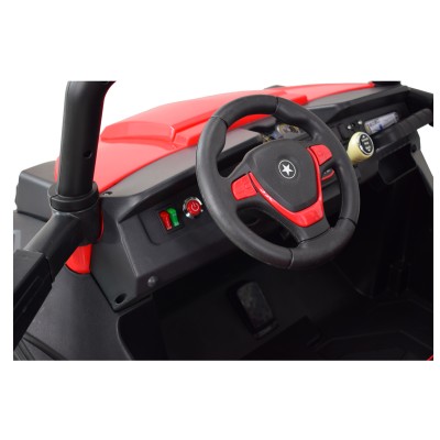 MEGA AUTO  4X4 , FUNKCJA BUJANIA, AMORTYZATORY, MIĘKKIE KOŁA EVA, MIĘKKIE SIEDZENIE FULL OPCJA DLA 2 DZIECI /HM1188