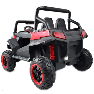 MEGA AUTO  4X4 , FUNKCJA BUJANIA, AMORTYZATORY, MIĘKKIE KOŁA EVA, MIĘKKIE SIEDZENIE FULL OPCJA DLA 2 DZIECI /HM1188