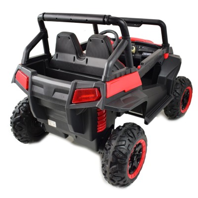 MEGA AUTO  4X4 , FUNKCJA BUJANIA, AMORTYZATORY, MIĘKKIE KOŁA EVA, MIĘKKIE SIEDZENIE FULL OPCJA DLA 2 DZIECI /HM1188