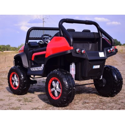 MERCEDES BENZ UNIMOG 4X4,12V14AH, AMORTYZATORY, MIĘKKIE KOŁA, MP4, SUPER OPCJA/UNIMOG