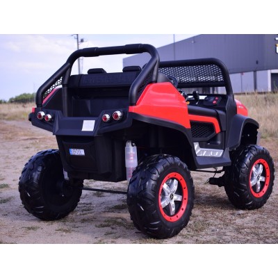 MERCEDES BENZ UNIMOG 4X4,12V14AH, AMORTYZATORY, MIĘKKIE KOŁA, MP4, SUPER OPCJA/UNIMOG