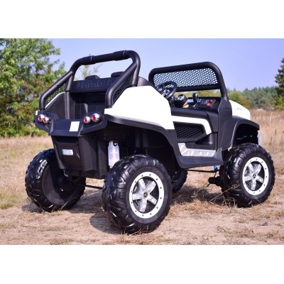 MERCEDES BENZ UNIMOG 4X4,12V14AH, AMORTYZATORY, MIĘKKIE KOŁA,MIĘKKIE SIEDZENIE SUPER OPCJA/UNIMOG