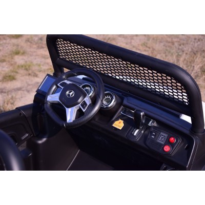 MERCEDES BENZ UNIMOG 4X4,12V14AH, AMORTYZATORY, MIĘKKIE KOŁA,MIĘKKIE SIEDZENIE SUPER OPCJA/UNIMOG