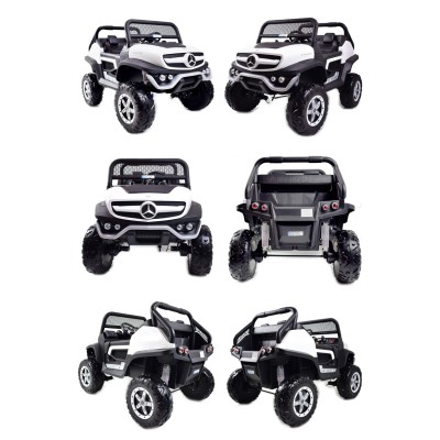 MERCEDES BENZ UNIMOG 4X4,12V14AH, AMORTYZATORY, MIĘKKIE KOŁA,MIĘKKIE SIEDZENIE SUPER OPCJA/UNIMOG