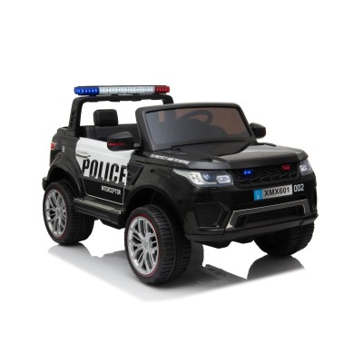 JEEP POLICJA 4X4, 2x12V Z  AMORTYZATORAMI, PILOT,  REDUKTOR/ XMX-601