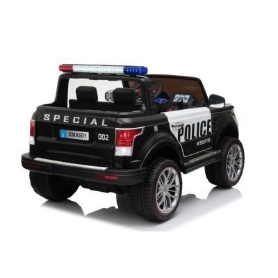 JEEP POLICJA 4X4, 2x12V Z  AMORTYZATORAMI, PILOT,  REDUKTOR/ XMX-601