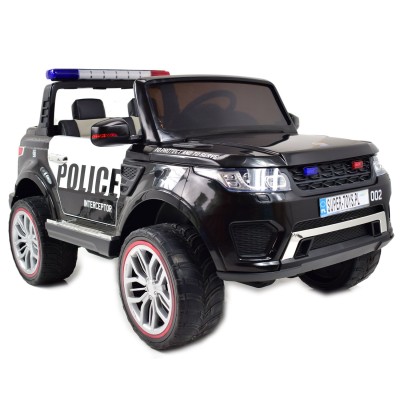 JEEP POLICJA 4X4, 2x12V Z  AMORTYZATORAMI, PILOT,  REDUKTOR/ XMX-601