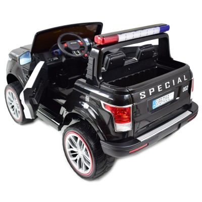 JEEP POLICJA 4X4, 2x12V Z  AMORTYZATORAMI, PILOT,  REDUKTOR/ XMX-601