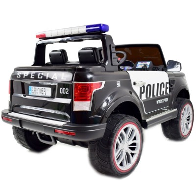 JEEP POLICJA 4X4, 2x12V Z  AMORTYZATORAMI, PILOT,  REDUKTOR/ XMX-601