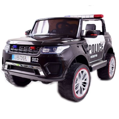 JEEP POLICJA 4X4, 2x12V Z  AMORTYZATORAMI, PILOT,  REDUKTOR/ XMX-601