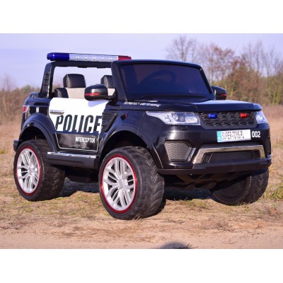 JEEP POLICJA 4X4, 2x12V Z  AMORTYZATORAMI, PILOT,  REDUKTOR/ XMX-601
