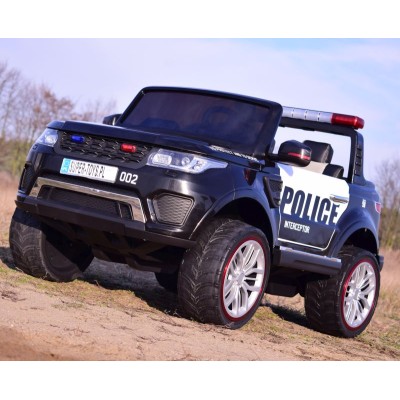 JEEP POLICJA 4X4, 2x12V Z  AMORTYZATORAMI, PILOT,  REDUKTOR/ XMX-601