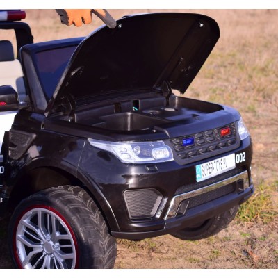 JEEP POLICJA 4X4, 2x12V Z  AMORTYZATORAMI, PILOT,  REDUKTOR/ XMX-601