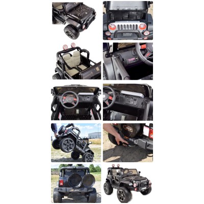 MEGA JEEP PERFECT 002B EXCLUSIVE 4x4, WOLNY START/ MIĘKKIE KOŁA,/HP-002B