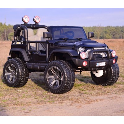 MEGA JEEP PERFECT 002B EXCLUSIVE 4x4, WOLNY START/ MIĘKKIE KOŁA,/HP-002B