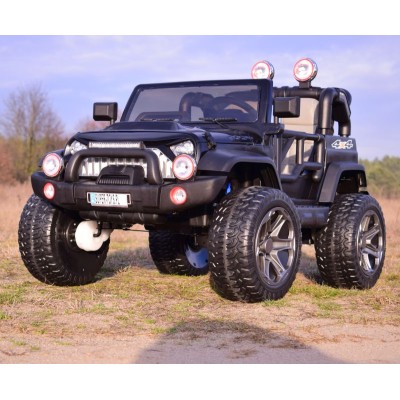 MEGA JEEP PERFECT 002B EXCLUSIVE 4x4, WOLNY START/ MIĘKKIE KOŁA,/HP-002B