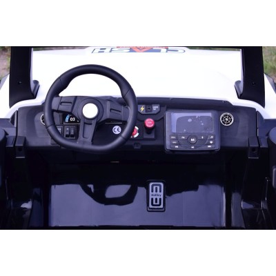 MEGA BUGGY CLASH DLA 2 DZIECI, 4 SILNIKI, 24V, MIĘKKIE PRZESUWANE SIEDZENIE, MIĘKKIE KOŁA, WALIZKA NA AKUMULATOR,/SX-1928