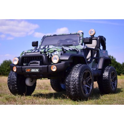 MEGA JEEP PERFECT 002B EXCLUSIVE 4x4, WOLNY START/ MIĘKKIE KOŁA,/HP-002B