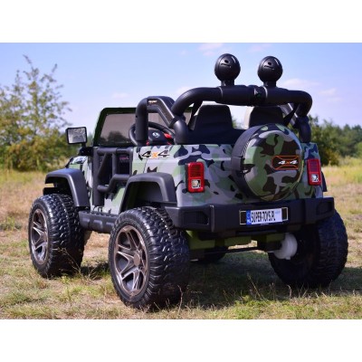 MEGA JEEP PERFECT 002B EXCLUSIVE 4x4, WOLNY START/ MIĘKKIE KOŁA,/HP-002B