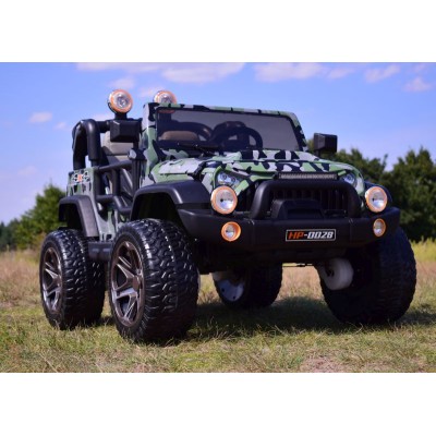 MEGA JEEP PERFECT 002B EXCLUSIVE 4x4, WOLNY START/ MIĘKKIE KOŁA,/HP-002B