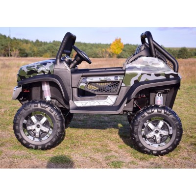 MERCEDES BENZ UNIMOG 4X4,12V14AH, AMORTYZATORY, MIĘKKIE KOŁA,MIĘKKIE SIEDZENIE SUPER OPCJA/UNIMOG