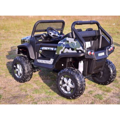 MERCEDES BENZ UNIMOG 4X4,12V14AH, AMORTYZATORY, MIĘKKIE KOŁA,MIĘKKIE SIEDZENIE SUPER OPCJA/UNIMOG
