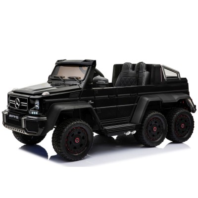 MEGA POJAZD- ORYGINALNY MERCEDES G63, NAPĘD 6X6, MIĘKKIE KOŁA, MIĘKKIE SIEDZENIE, SIEDZENIE DLA RODZICA, 12V 14AH/SX-1888