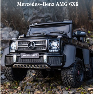 MEGA POJAZD- ORYGINALNY MERCEDES G63, NAPĘD 6X6, MIĘKKIE KOŁA, MIĘKKIE SIEDZENIE, SIEDZENIE DLA RODZICA, 12V 14AH/SX-1888