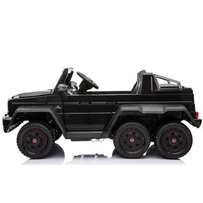 MEGA POJAZD- ORYGINALNY MERCEDES G63, NAPĘD 6X6, MIĘKKIE KOŁA, MIĘKKIE SIEDZENIE, SIEDZENIE DLA RODZICA, 12V 14AH/SX-1888