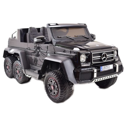 MEGA POJAZD- ORYGINALNY MERCEDES G63, NAPĘD 6X6, MIĘKKIE KOŁA, MIĘKKIE SIEDZENIE, SIEDZENIE DLA RODZICA, 12V 14AH/SX-1888