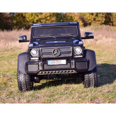 MEGA POJAZD- ORYGINALNY MERCEDES G63, NAPĘD 6X6, MIĘKKIE KOŁA, MIĘKKIE SIEDZENIE, SIEDZENIE DLA RODZICA, 12V 14AH/SX-1888