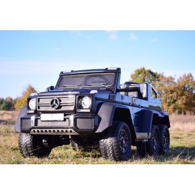 MEGA POJAZD- ORYGINALNY MERCEDES G63, NAPĘD 6X6, MIĘKKIE KOŁA, MIĘKKIE SIEDZENIE, SIEDZENIE DLA RODZICA, 12V 14AH/SX-1888