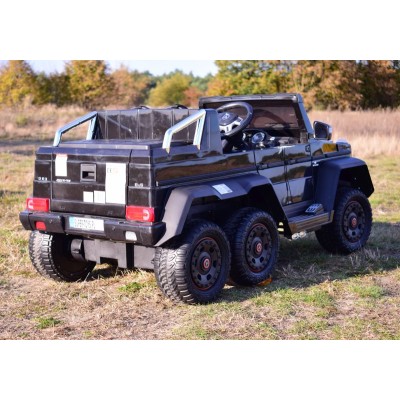 MEGA POJAZD- ORYGINALNY MERCEDES G63, NAPĘD 6X6, MIĘKKIE KOŁA, MIĘKKIE SIEDZENIE, SIEDZENIE DLA RODZICA, 12V 14AH/SX-1888