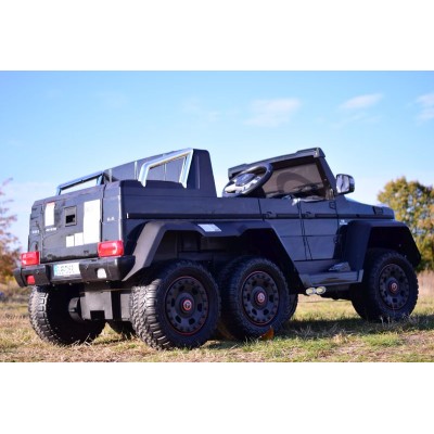 MEGA POJAZD- ORYGINALNY MERCEDES G63, NAPĘD 6X6, MIĘKKIE KOŁA, MIĘKKIE SIEDZENIE, SIEDZENIE DLA RODZICA, 12V 14AH/SX-1888