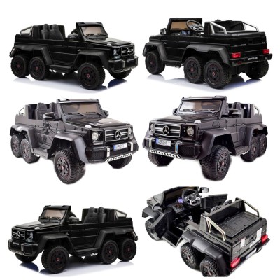 MEGA POJAZD- ORYGINALNY MERCEDES G63, NAPĘD 6X6, MIĘKKIE KOŁA, MIĘKKIE SIEDZENIE, SIEDZENIE DLA RODZICA, 12V 14AH/SX-1888