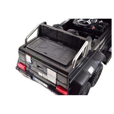 MEGA POJAZD- ORYGINALNY MERCEDES G63, NAPĘD 6X6, MIĘKKIE KOŁA, MIĘKKIE SIEDZENIE, SIEDZENIE DLA RODZICA, 12V 14AH/SX-1888