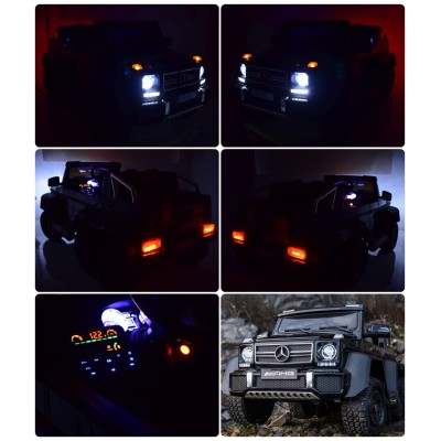 MEGA POJAZD- ORYGINALNY MERCEDES G63, NAPĘD 6X6, MIĘKKIE KOŁA, MIĘKKIE SIEDZENIE, SIEDZENIE DLA RODZICA, 12V 14AH/SX-1888