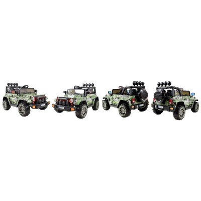 MEGA JEEP FULLTIME, NAPĘD 4X4, 1X12V ,WOLNY START/ MIĘKKIE KOŁA, FUNKCJA BUJANIA EXCLUSIVE LAKIER/7588