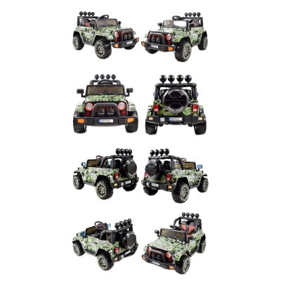 MEGA JEEP FULLTIME, NAPĘD 4X4, 1X12V ,WOLNY START/ MIĘKKIE KOŁA, FUNKCJA BUJANIA EXCLUSIVE LAKIER/7588