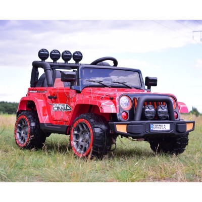 MEGA JEEP FULLTIME, NAPĘD 4X4, 1X12V ,WOLNY START/ MIĘKKIE KOŁA, FUNKCJA BUJANIA EXCLUSIVE LAKIER/7588