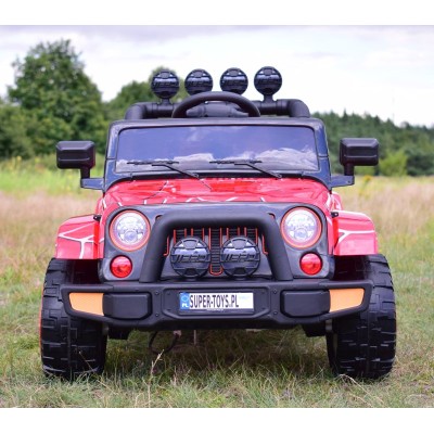 MEGA JEEP FULLTIME, NAPĘD 4X4, 1X12V ,WOLNY START/ MIĘKKIE KOŁA, FUNKCJA BUJANIA EXCLUSIVE LAKIER/7588
