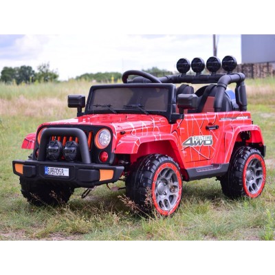 MEGA JEEP FULLTIME, NAPĘD 4X4, 1X12V ,WOLNY START/ MIĘKKIE KOŁA, FUNKCJA BUJANIA EXCLUSIVE LAKIER/7588