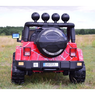 MEGA JEEP FULLTIME, NAPĘD 4X4, 1X12V ,WOLNY START/ MIĘKKIE KOŁA, FUNKCJA BUJANIA EXCLUSIVE LAKIER/7588