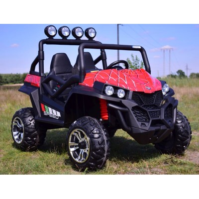 MEGA BUGGY 4X4, 2x12V SPEED NEW DLA 2 DZIECI, MĘKKIE KOŁA, MIĘKKIE SIEDZENIA/S2588