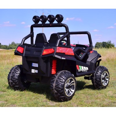 MEGA BUGGY 4X4, 2x12V SPEED NEW DLA 2 DZIECI, MĘKKIE KOŁA, MIĘKKIE SIEDZENIA/S2588