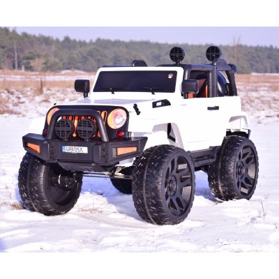 MEGA JEEP 4X4, MIĘKKIE KOŁA, MIĘKKIE SIEDZENIE,  FUNKCJA BUJANIA SUPER HIT/LT828