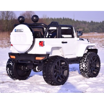 MEGA JEEP 4X4, MIĘKKIE KOŁA, MIĘKKIE SIEDZENIE,  FUNKCJA BUJANIA SUPER HIT/LT828